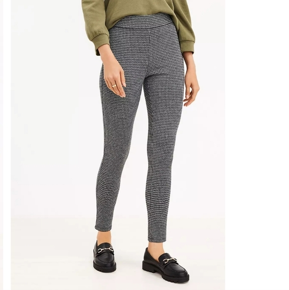 NEW Loft Houndstooth Pull On  Leggings - Picture 13 of 13